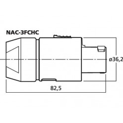 Monacor NAC-3FCHC Wtyk NEUTRIK POWERCON, wysokoprądowy